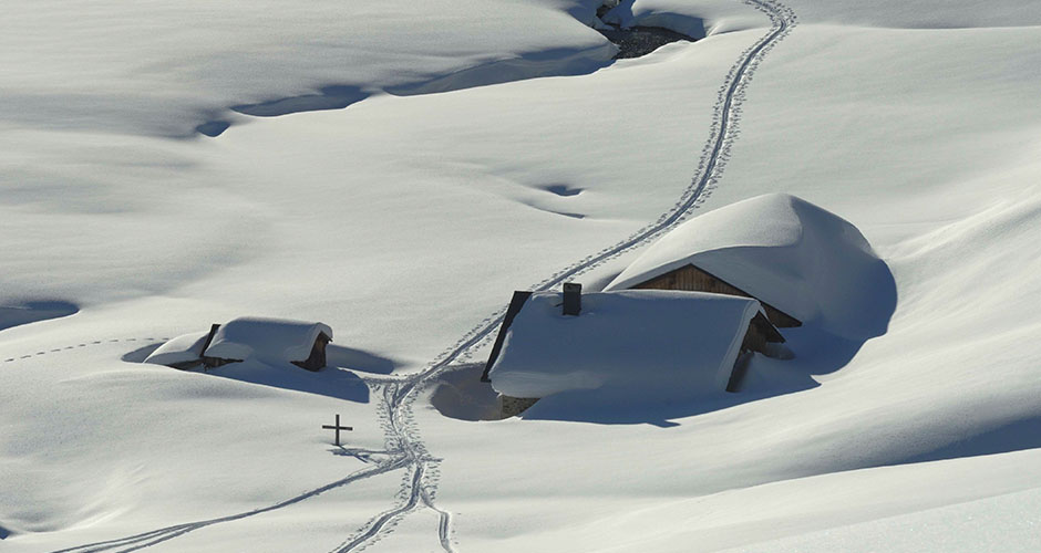 Beautiful scenery among the ski runs. Photo: Lech Zurs Tourism