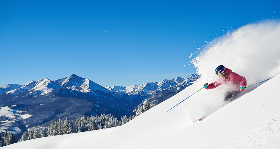 Powder and views for days at Vail. Photo: Vail Resorts