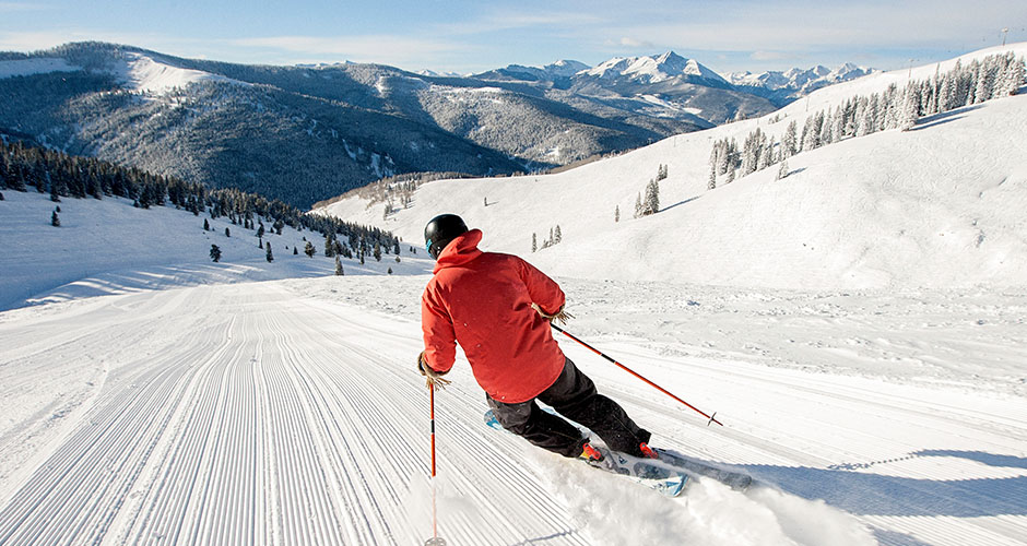 The grooming at Vail is top quality. Photo: Vail Resorts