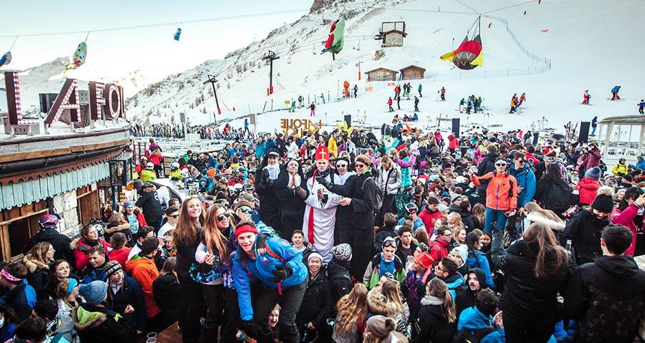 Party at Folie Douce in Val d’Isere.  Photo: Val d’Isere Tourism