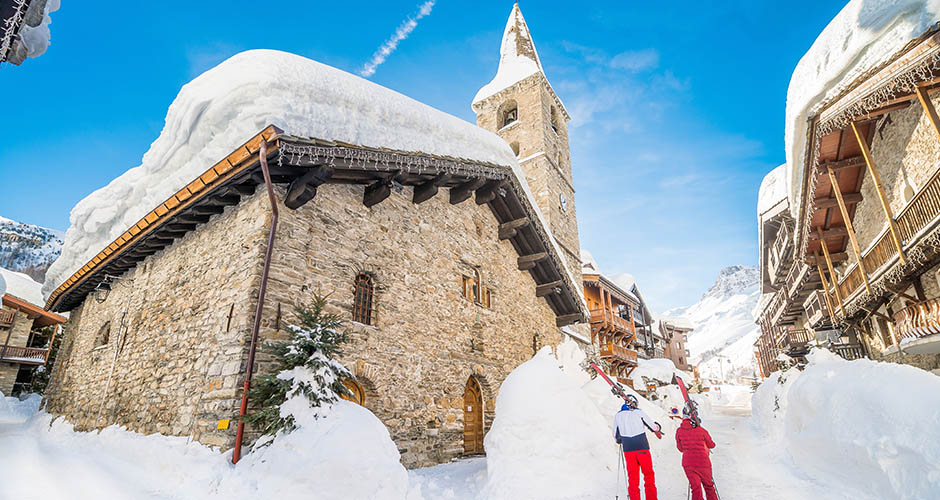 Val d’Isere’s old center.  Photo: Val d’Isere Tourism