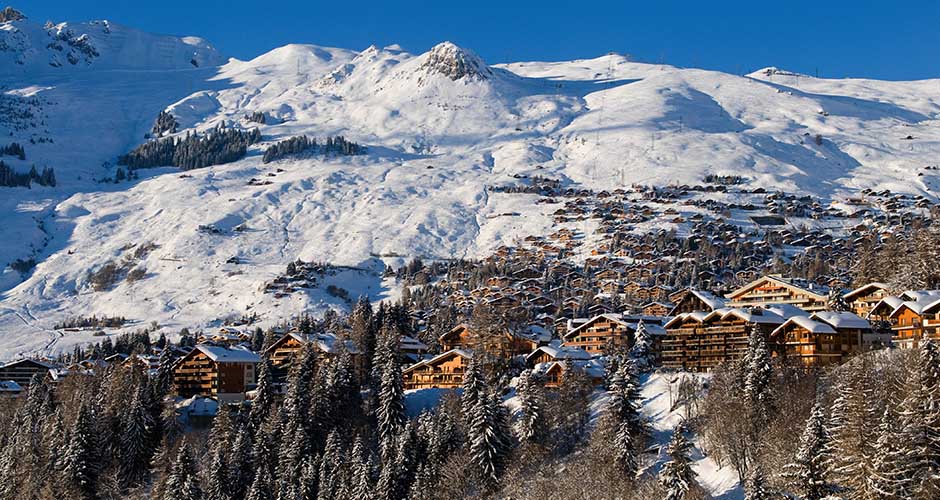 Most of the architecture at Verbier is traditional Swiss Chalet Style. Photo: Verbier Promotion