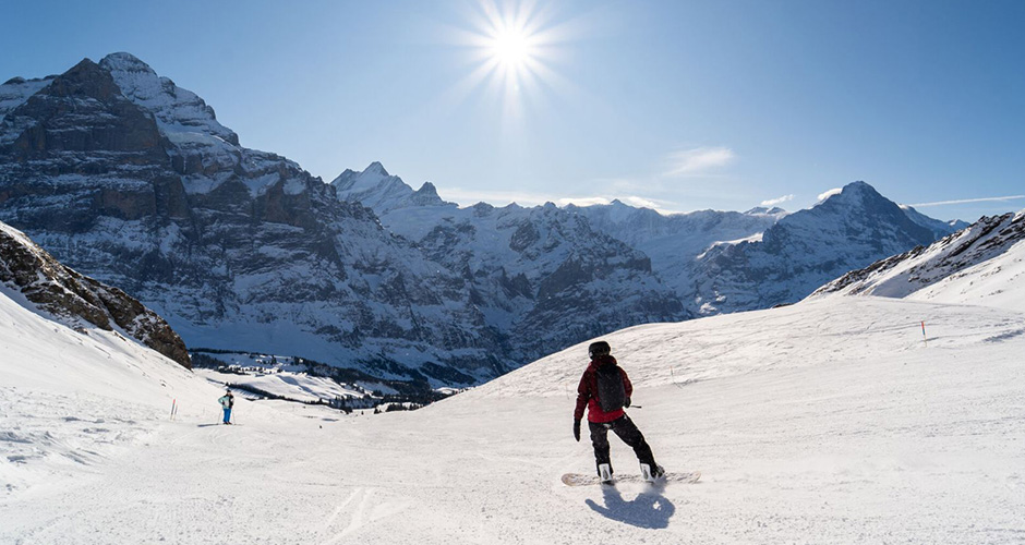 Plenty of great groomers. Photo: Jungfrau Ski Region