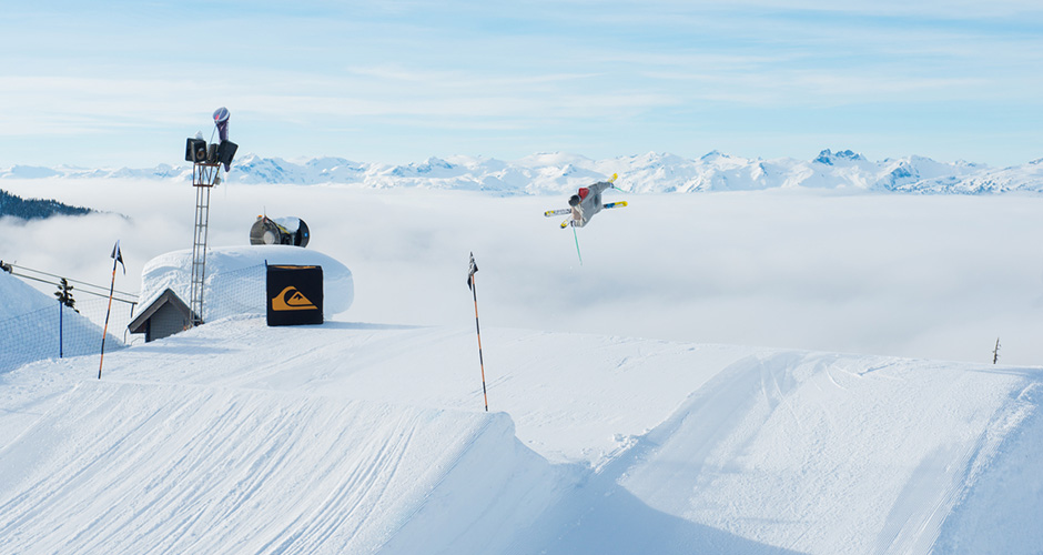 Terrain park facilities are A+ at Whistler. Photo: Tourism Whistler/Mike Crane