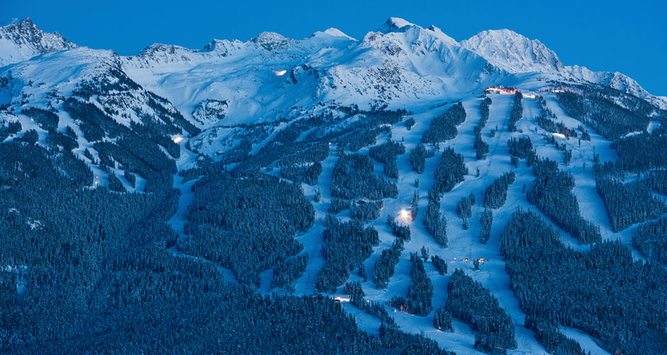 View of Blackcomb mountain. Tourism Whistler/Mike Crane