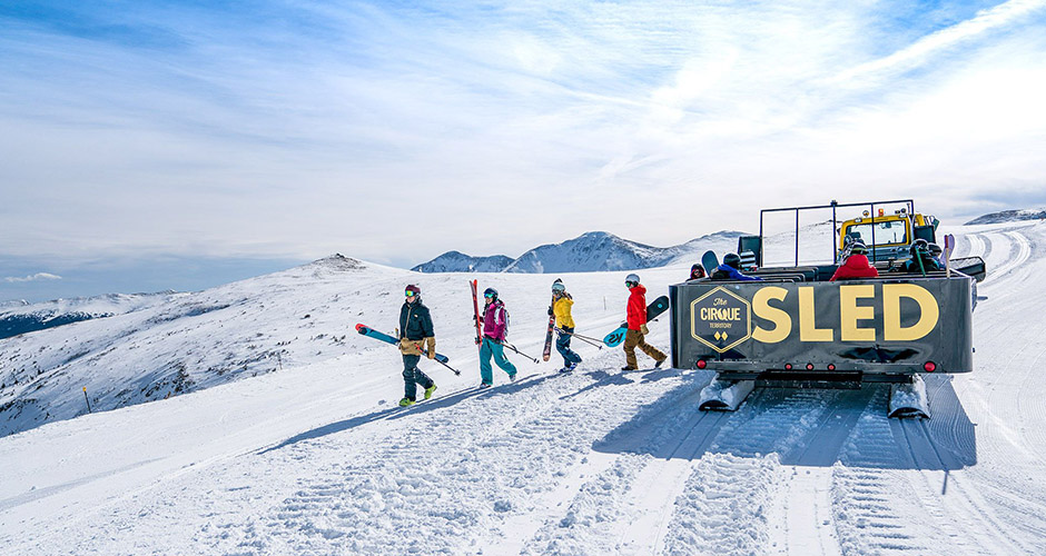 Just $20 gives you unlimited access to the Sled in the Cirque. Photo: Alterra Mountain Company