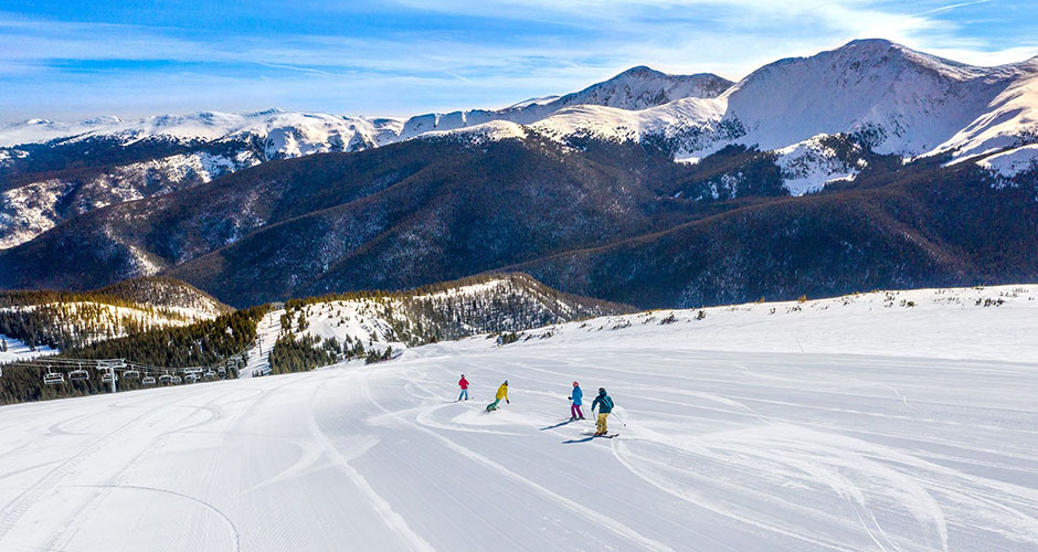 Groomer skiing at Winter Park. Photo: Alterra Mountain Company