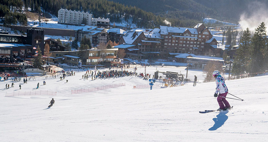 Skiing back to the village at Winter Park. Photo: Alterra Mountain Company