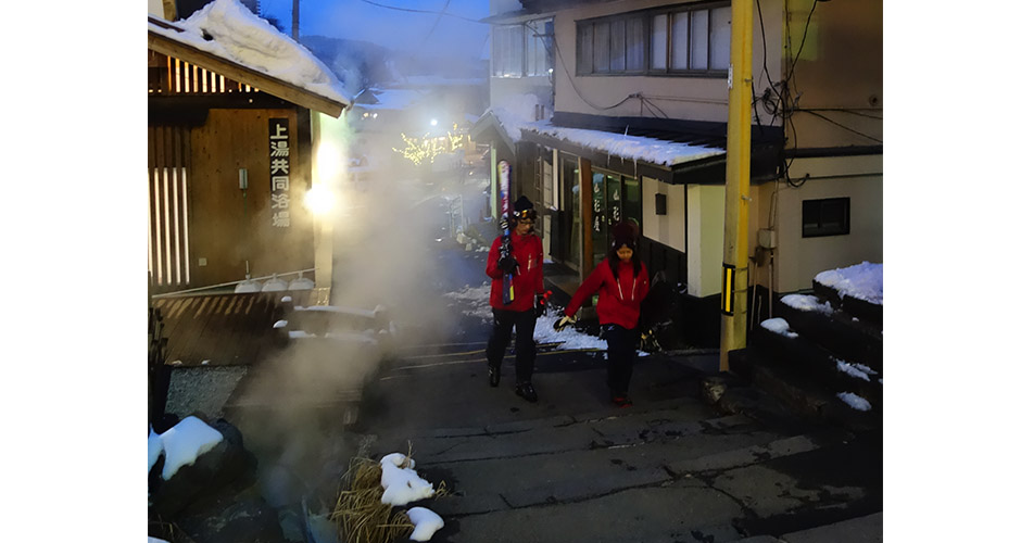 Hot springs are all around the village of Zao Onsen. Photo: Scout