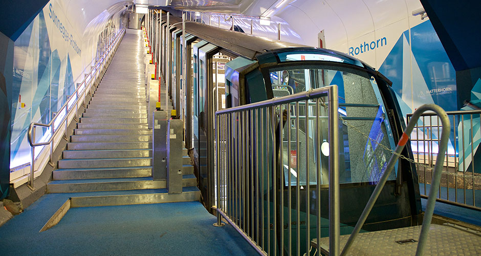 The Sunnegga railway.  Photo: Zermatt Tourism