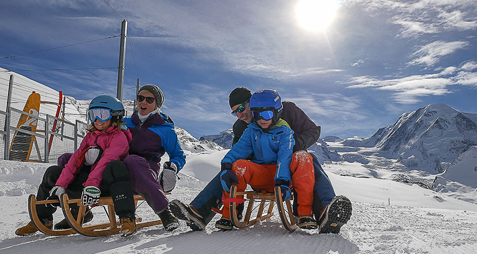 Give sledging a go!  Photo: Zermatt Tourism