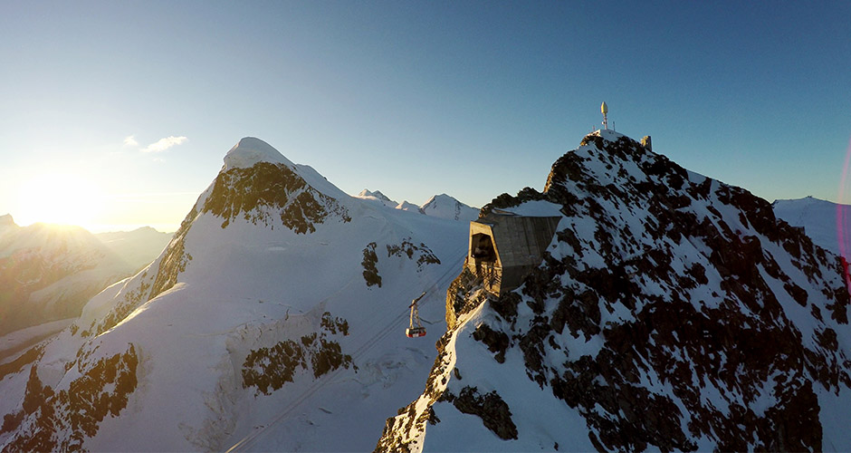 The Matterhorn Glacier Paradise tramway.  Photo: Zermatt Tourism