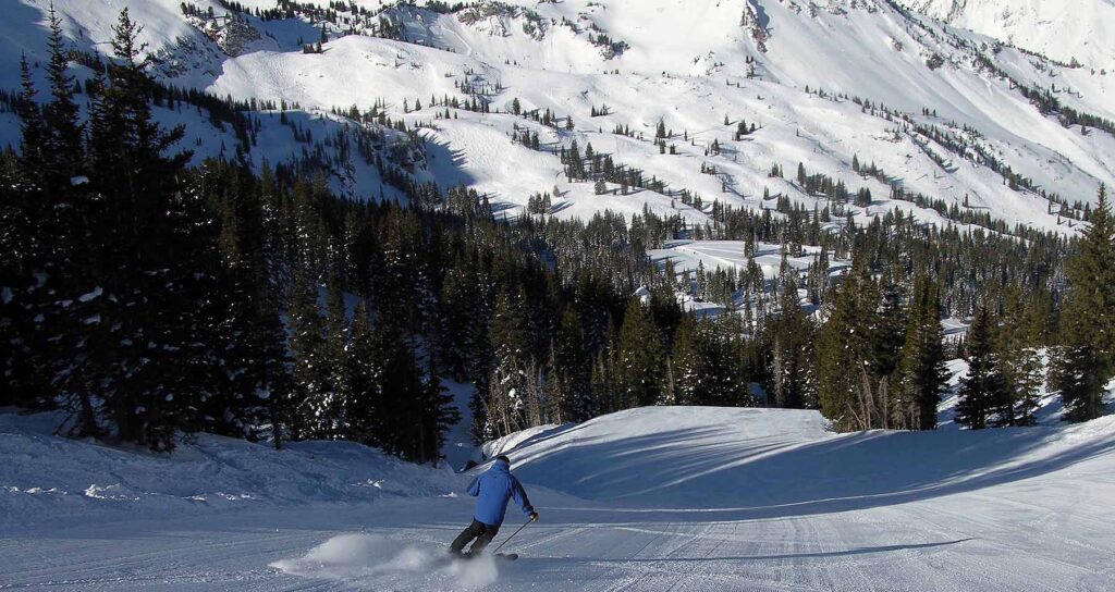 Yes, there are actually groomed runs at Alta. Photo: Alta Ski Resort